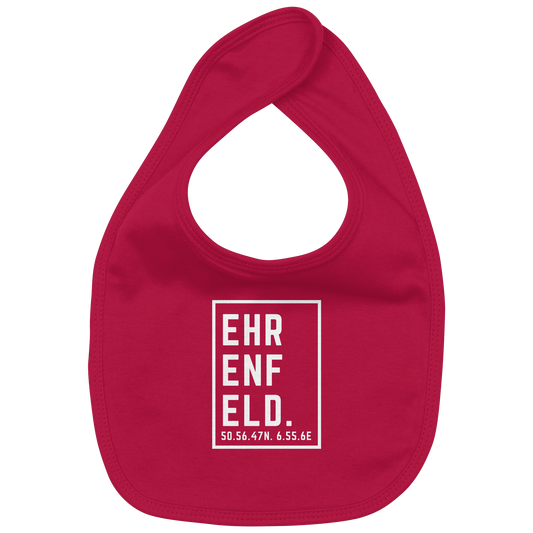 Ehrenfeld Koordinaten (großer Druck auf der Brust) - Organic Baby-Lätzchen