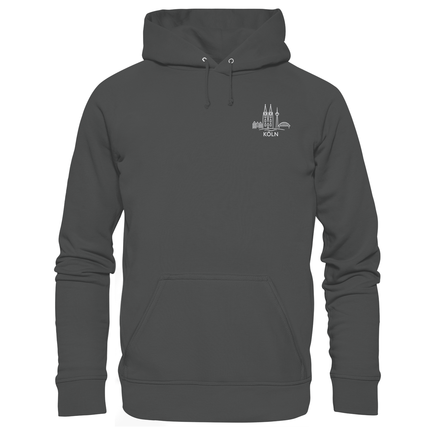 Köln Skyline Stick - Organic Basic Hoodie