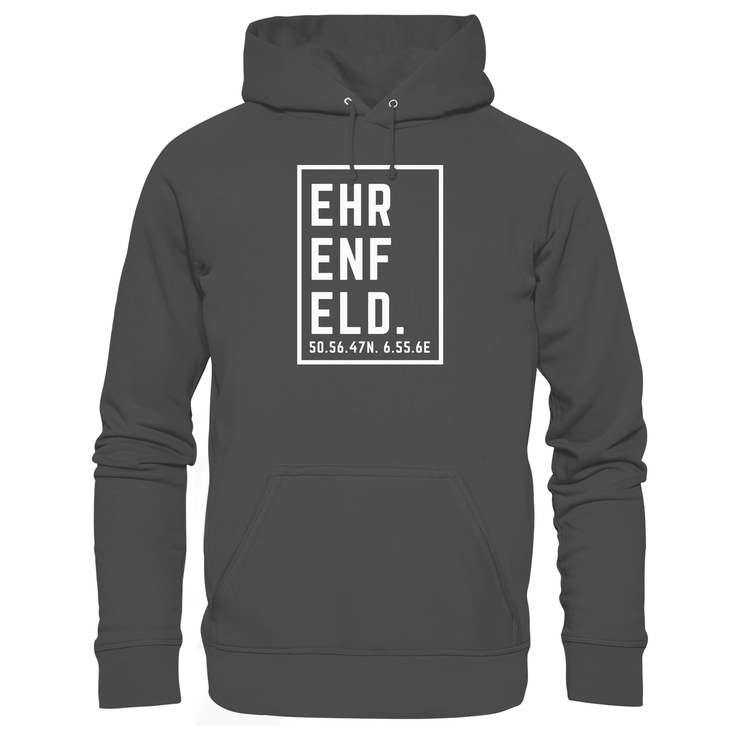 Ehrenfeld Koordinaten (großer Druck auf der Brust) - Organic Basic Hoodie