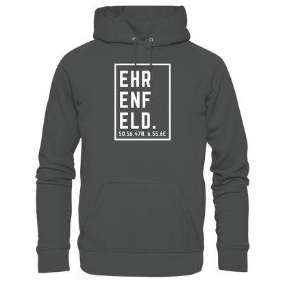 Ehrenfeld Koordinaten (großer Druck auf der Brust) - Organic Basic Hoodie