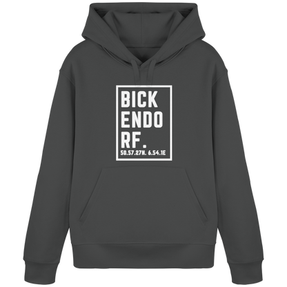 Bickendorf Koordinaten (großer Druck auf der Brust) - Organic Basic Hoodie