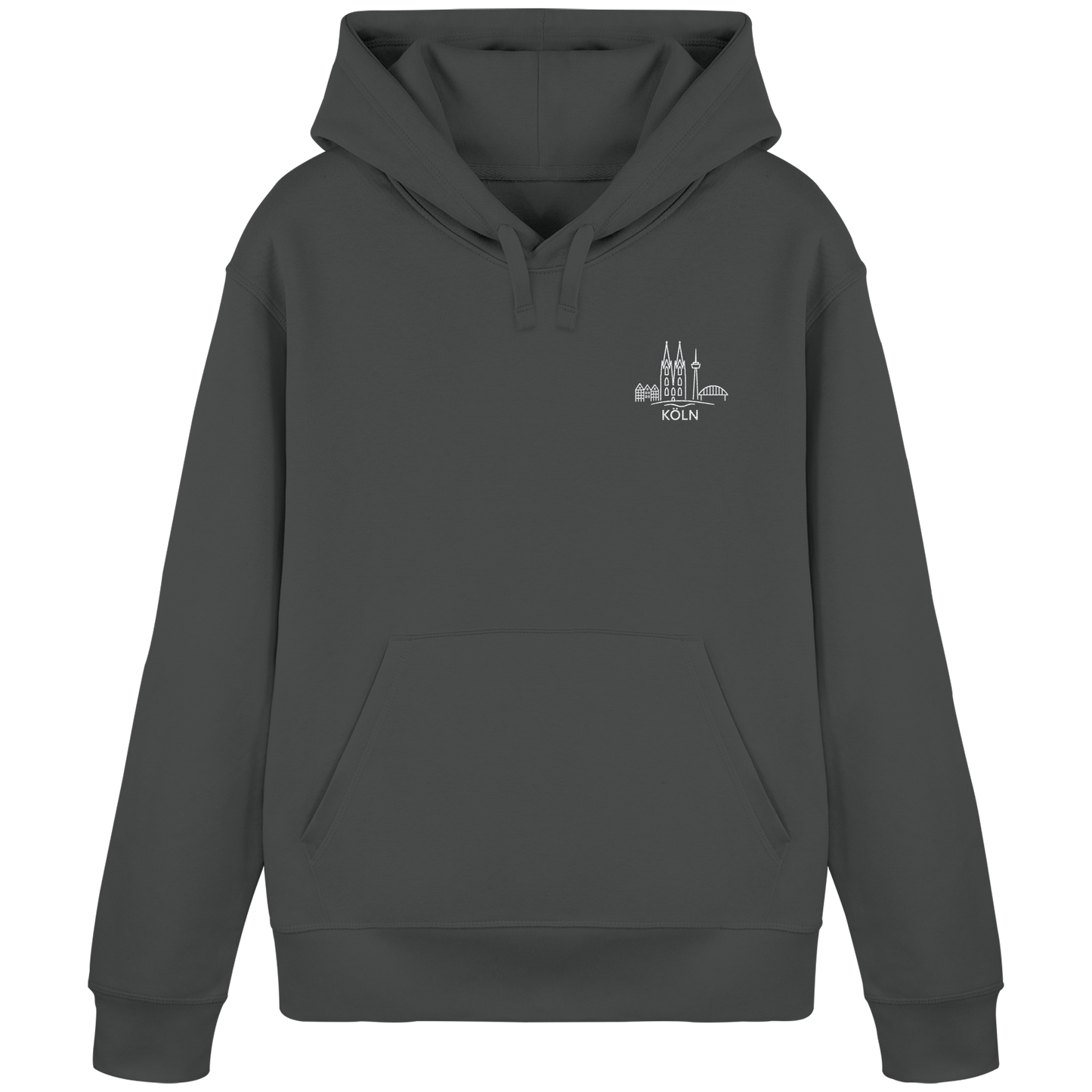 Köln Skyline Stick - Organic Basic Hoodie