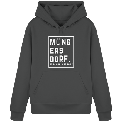 Müngersdorf Koordinaten (großer Druck auf der Brust) - Organic Basic Hoodie