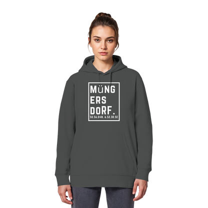 Müngersdorf Koordinaten (großer Druck auf der Brust) - Organic Basic Hoodie