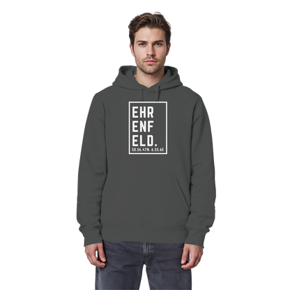 Ehrenfeld Koordinaten (großer Druck auf der Brust) - Organic Basic Hoodie