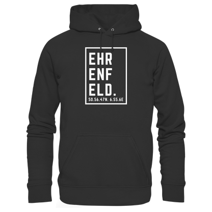 Ehrenfeld Koordinaten (großer Druck auf der Brust) - Organic Basic Hoodie