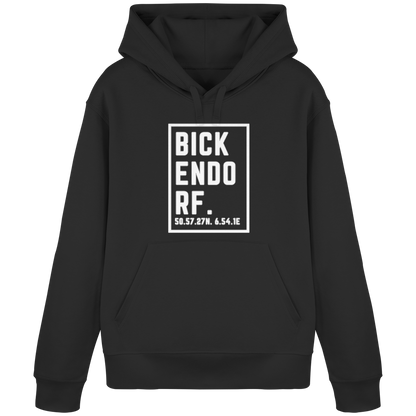 Bickendorf Koordinaten (großer Druck auf der Brust) - Organic Basic Hoodie