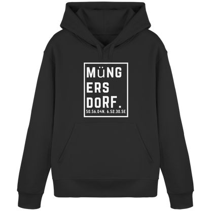 Müngersdorf Koordinaten (großer Druck auf der Brust) - Organic Basic Hoodie