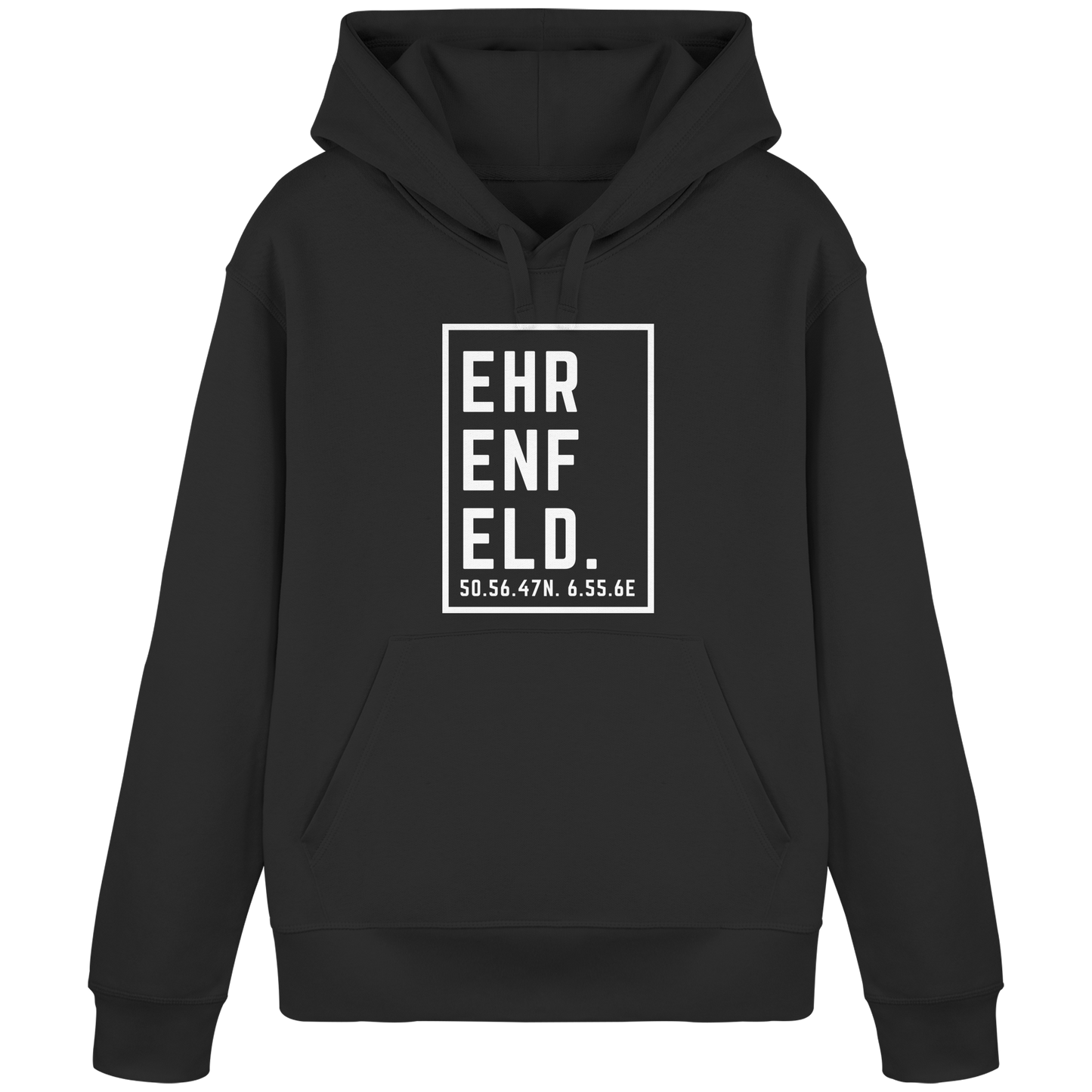 Ehrenfeld Koordinaten (großer Druck auf der Brust) - Organic Basic Hoodie
