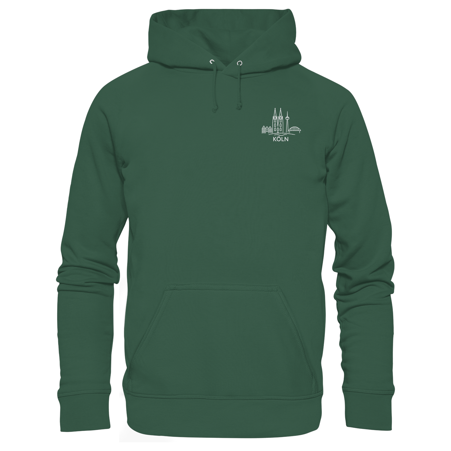Köln Skyline Stick - Organic Basic Hoodie