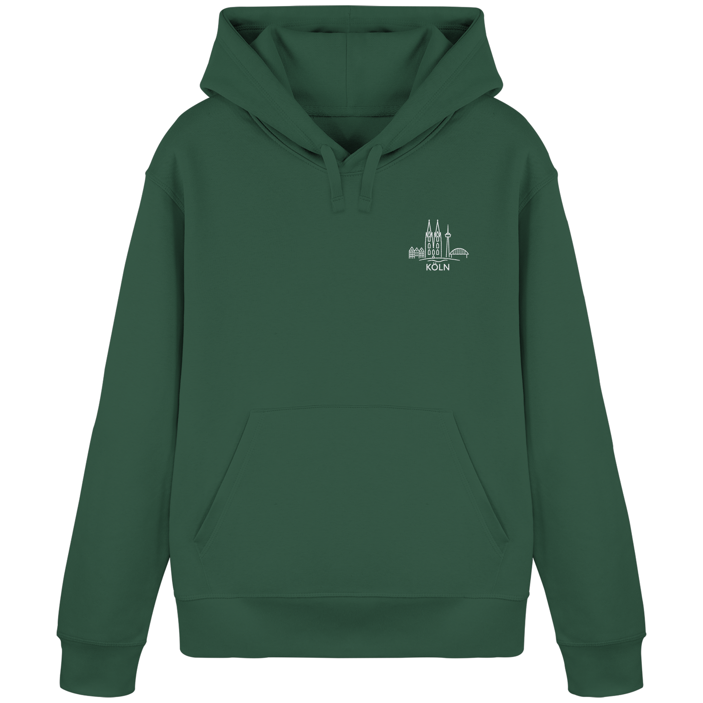 Köln Skyline Stick - Organic Basic Hoodie