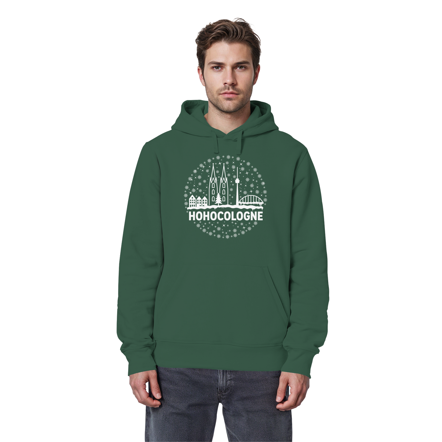 HOHOCologne Druck - Organic Basic Hoodie
