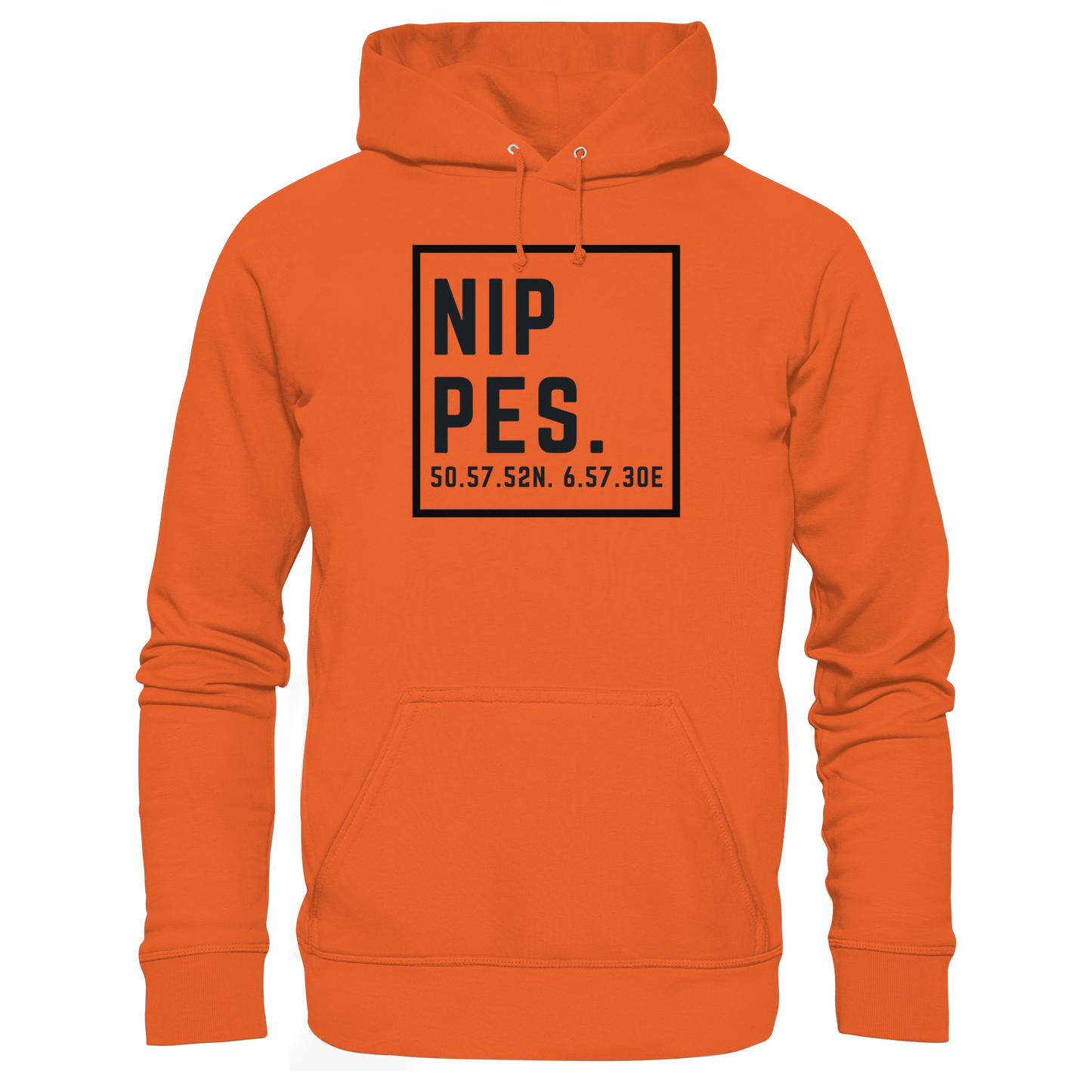 Nippes Koordinaten (großer Druck auf der Brust) - Organic Basic Hoodie