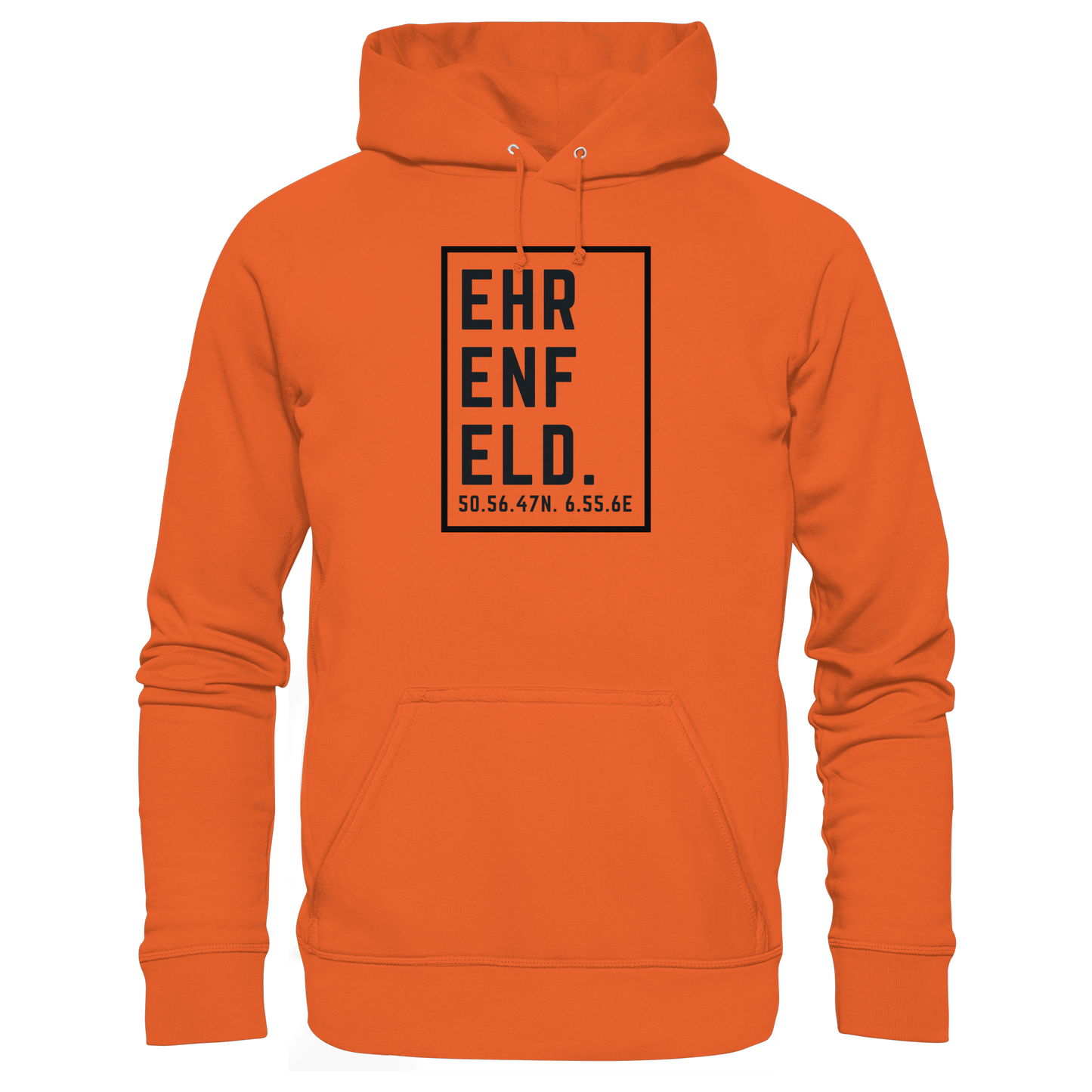 Ehrenfeld Koordinaten (großer Druck auf der Brust) - Organic Basic Hoodie
