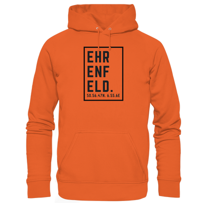 Ehrenfeld Koordinaten (großer Druck auf der Brust) - Organic Basic Hoodie