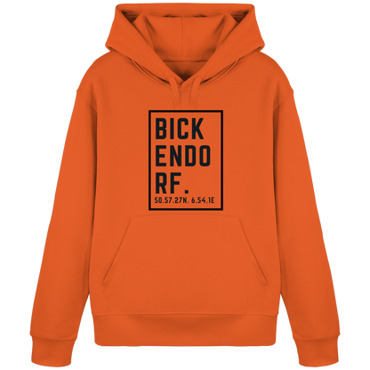 Bickendorf Koordinaten (großer Druck auf der Brust) - Organic Basic Hoodie
