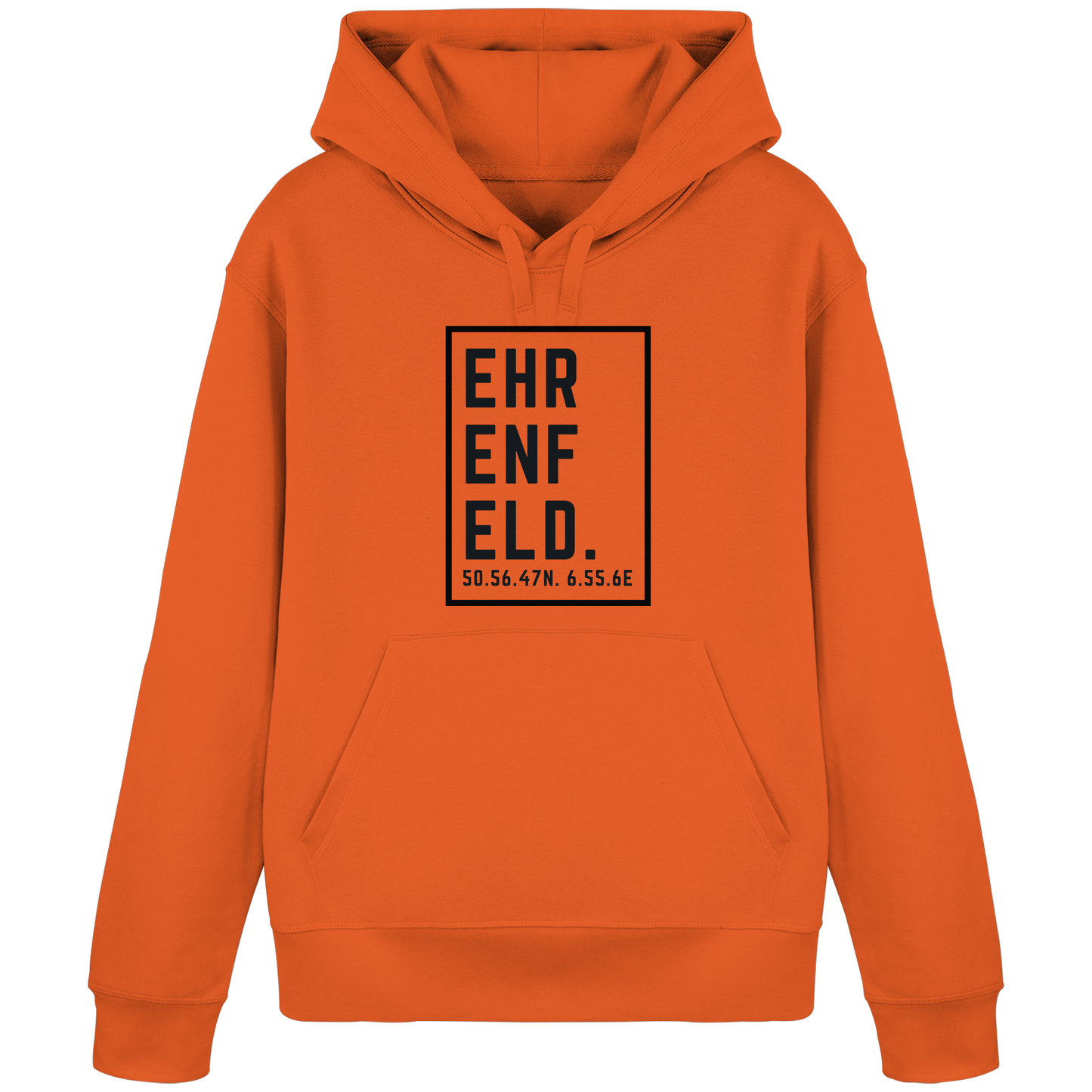 Ehrenfeld Koordinaten (großer Druck auf der Brust) - Organic Basic Hoodie