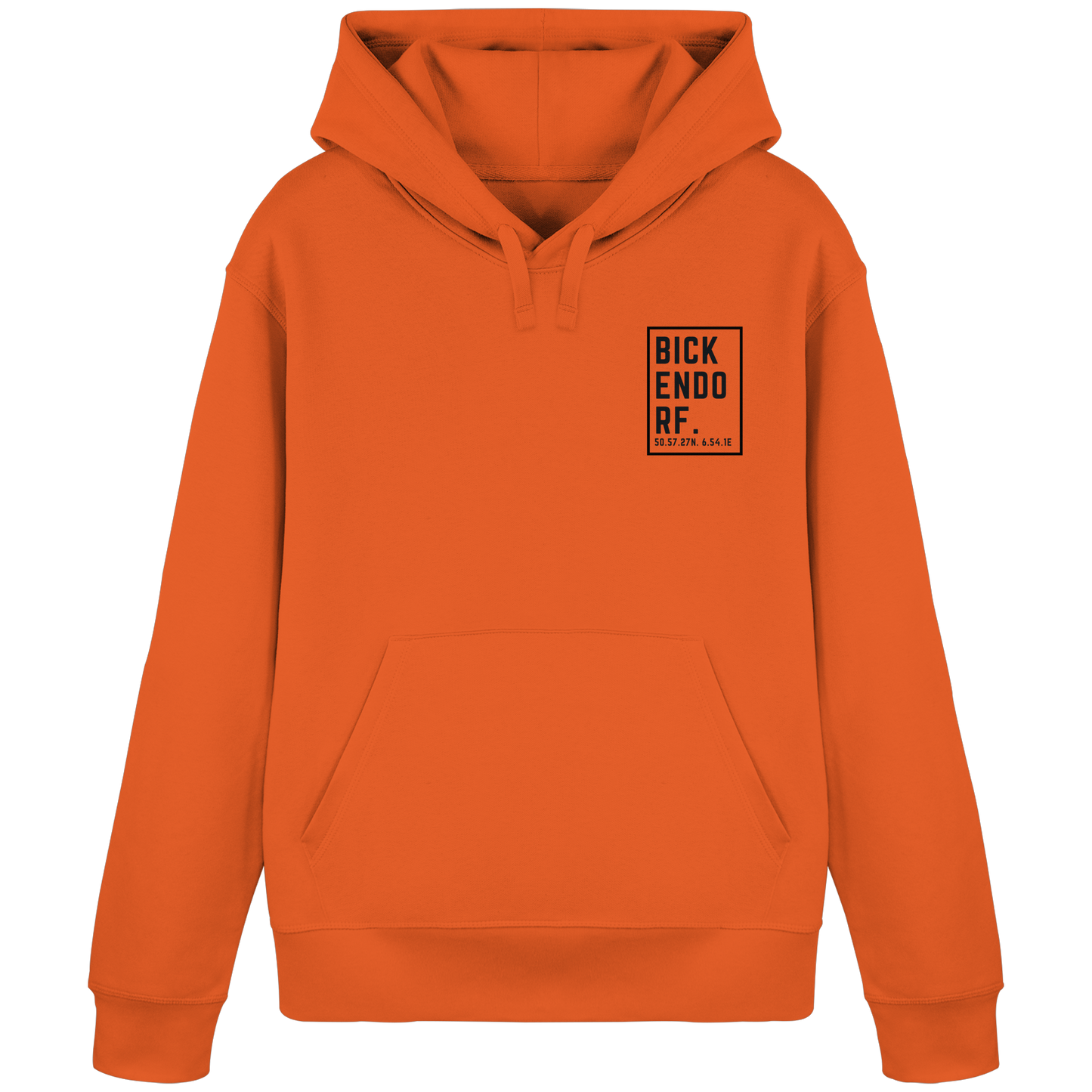 Bickendorf Koordinaten (kleiner Druck auf der Brust) - Organic Basic Hoodie
