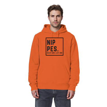 Nippes Koordinaten (großer Druck auf der Brust) - Organic Basic Hoodie