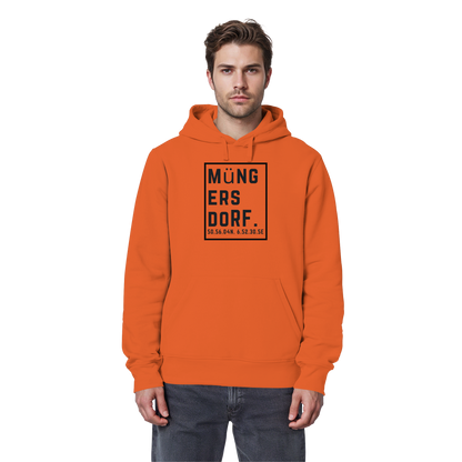 Müngersdorf Koordinaten (großer Druck auf der Brust) - Organic Basic Hoodie