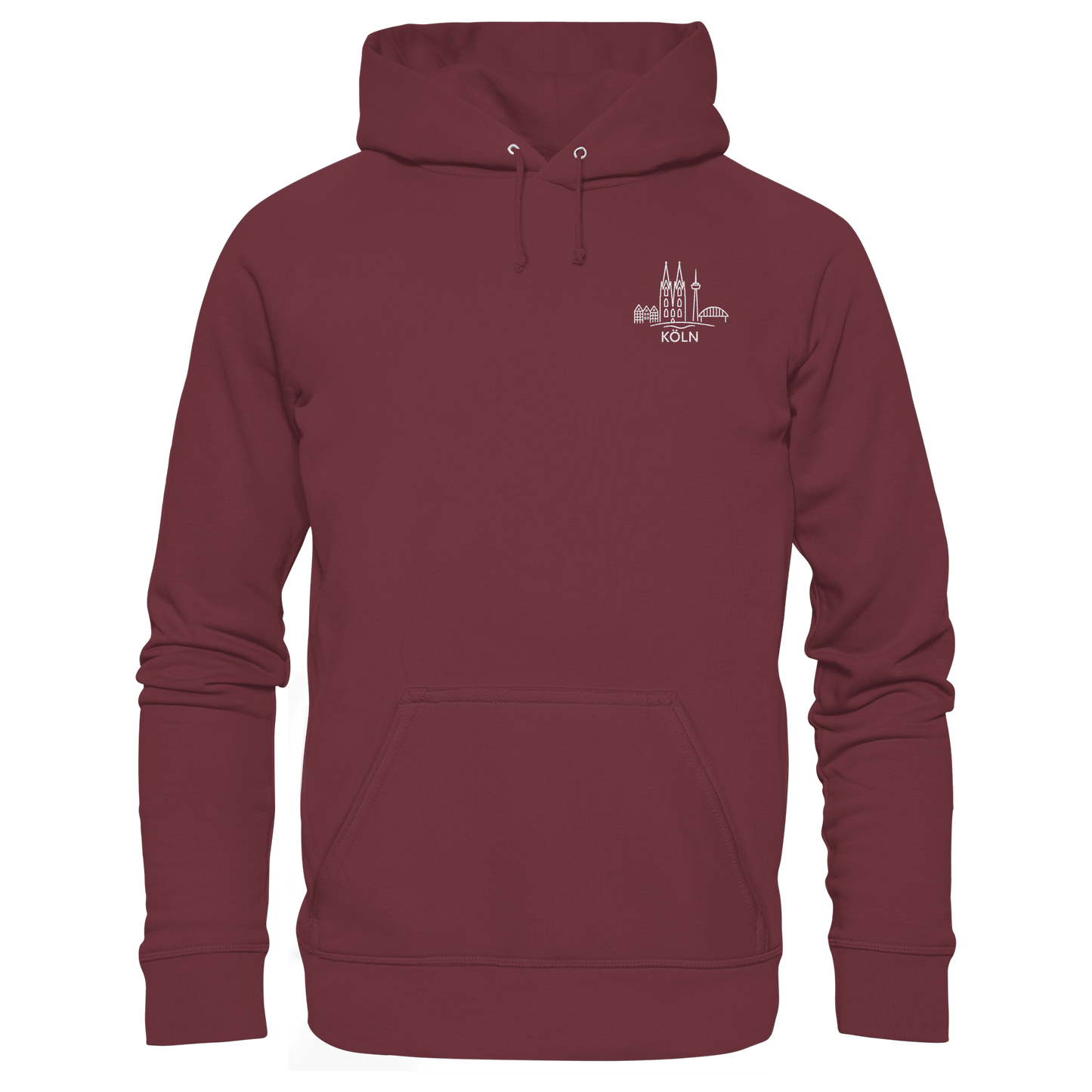 Köln Skyline Stick - Organic Basic Hoodie