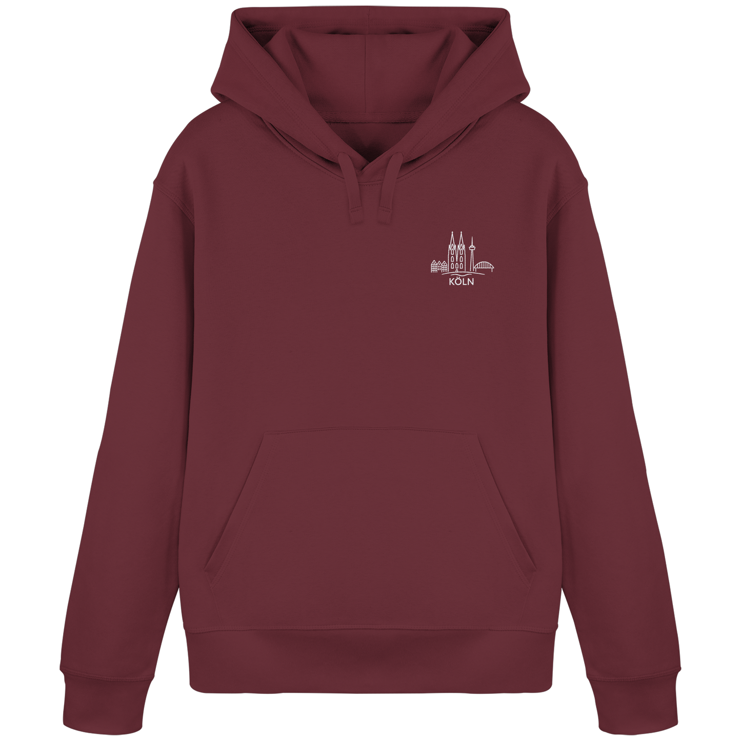 Köln Skyline Stick - Organic Basic Hoodie