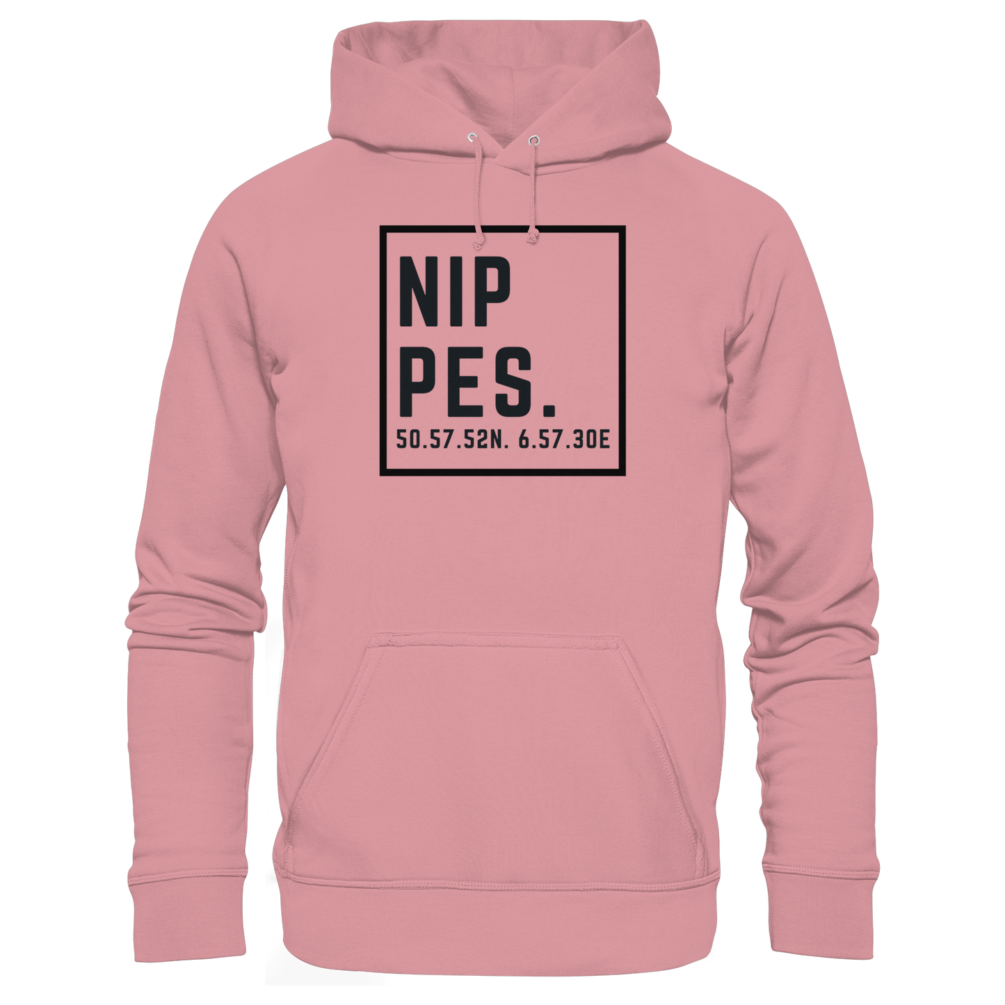 Nippes Koordinaten (großer Druck auf der Brust) - Organic Basic Hoodie
