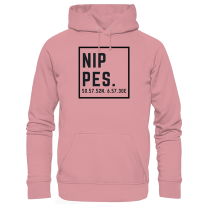 Nippes Koordinaten (großer Druck auf der Brust) - Organic Basic Hoodie