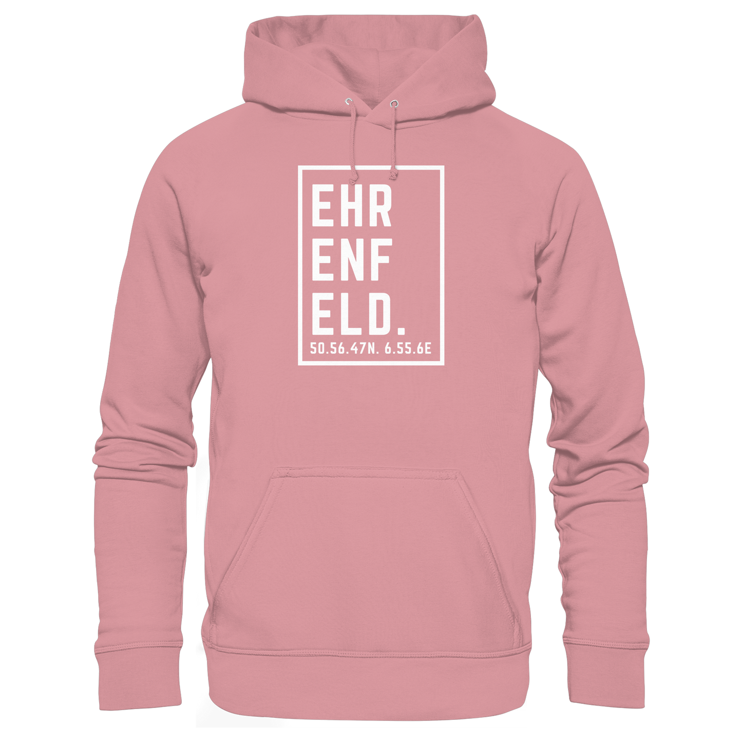Ehrenfeld Koordinaten (großer Druck auf der Brust) - Organic Basic Hoodie