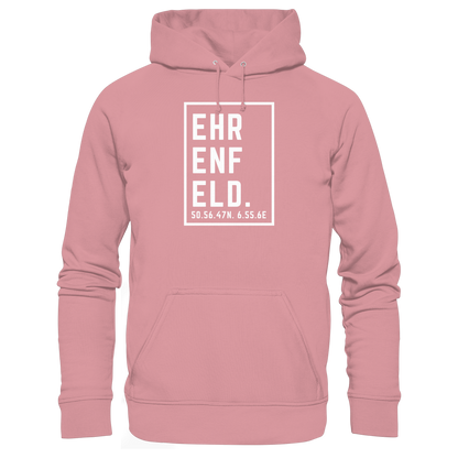 Ehrenfeld Koordinaten (großer Druck auf der Brust) - Organic Basic Hoodie