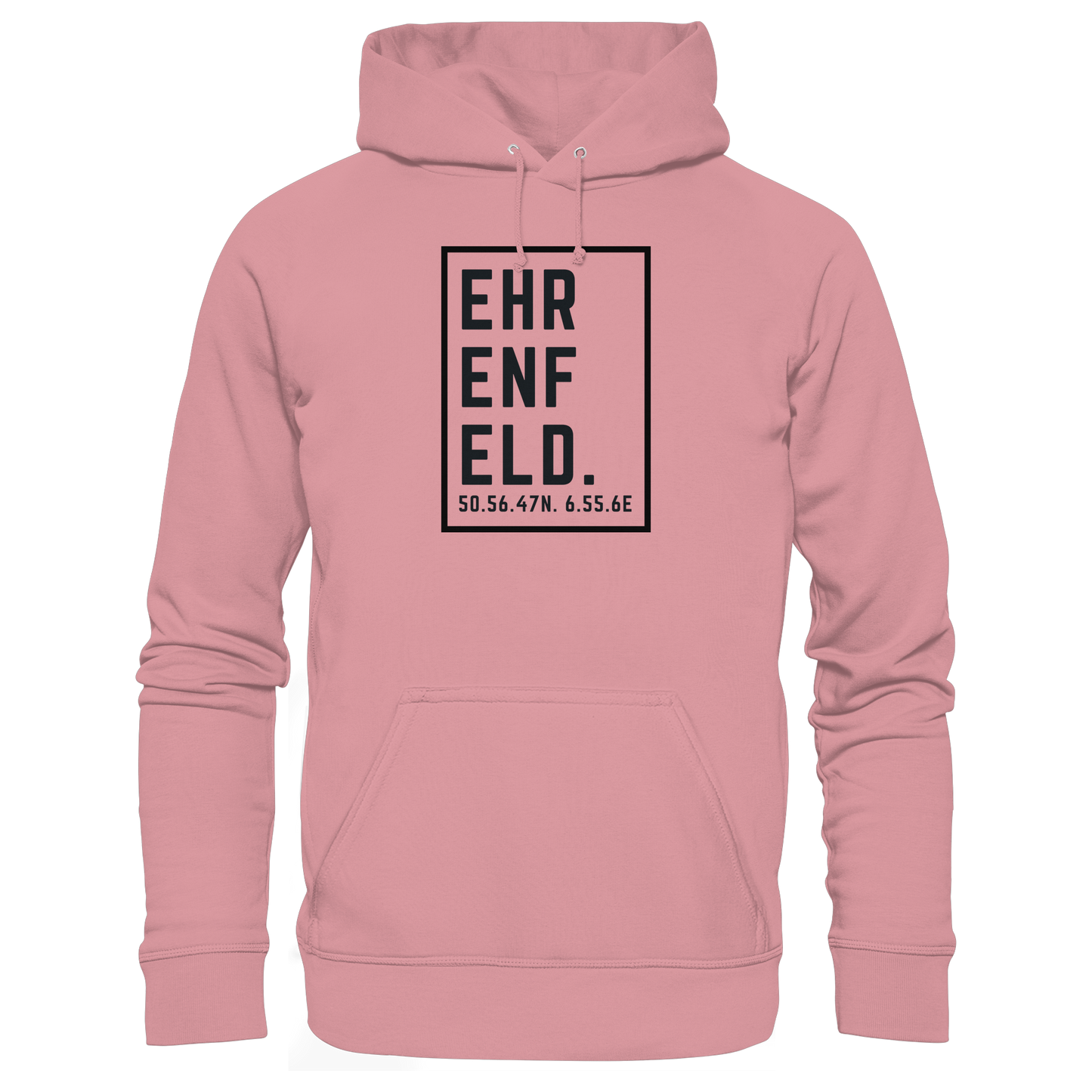 Ehrenfeld Koordinaten (großer Druck auf der Brust) - Organic Basic Hoodie