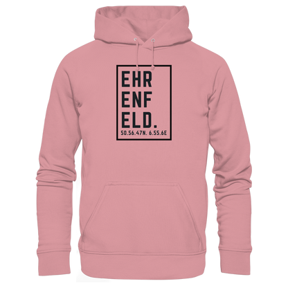 Ehrenfeld Koordinaten (großer Druck auf der Brust) - Organic Basic Hoodie