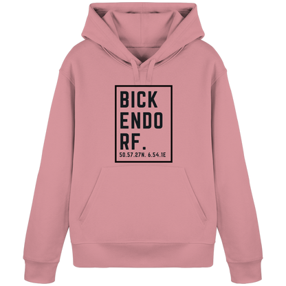 Bickendorf Koordinaten (großer Druck auf der Brust) - Organic Basic Hoodie