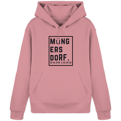 Müngersdorf Koordinaten (großer Druck auf der Brust) - Organic Basic Hoodie