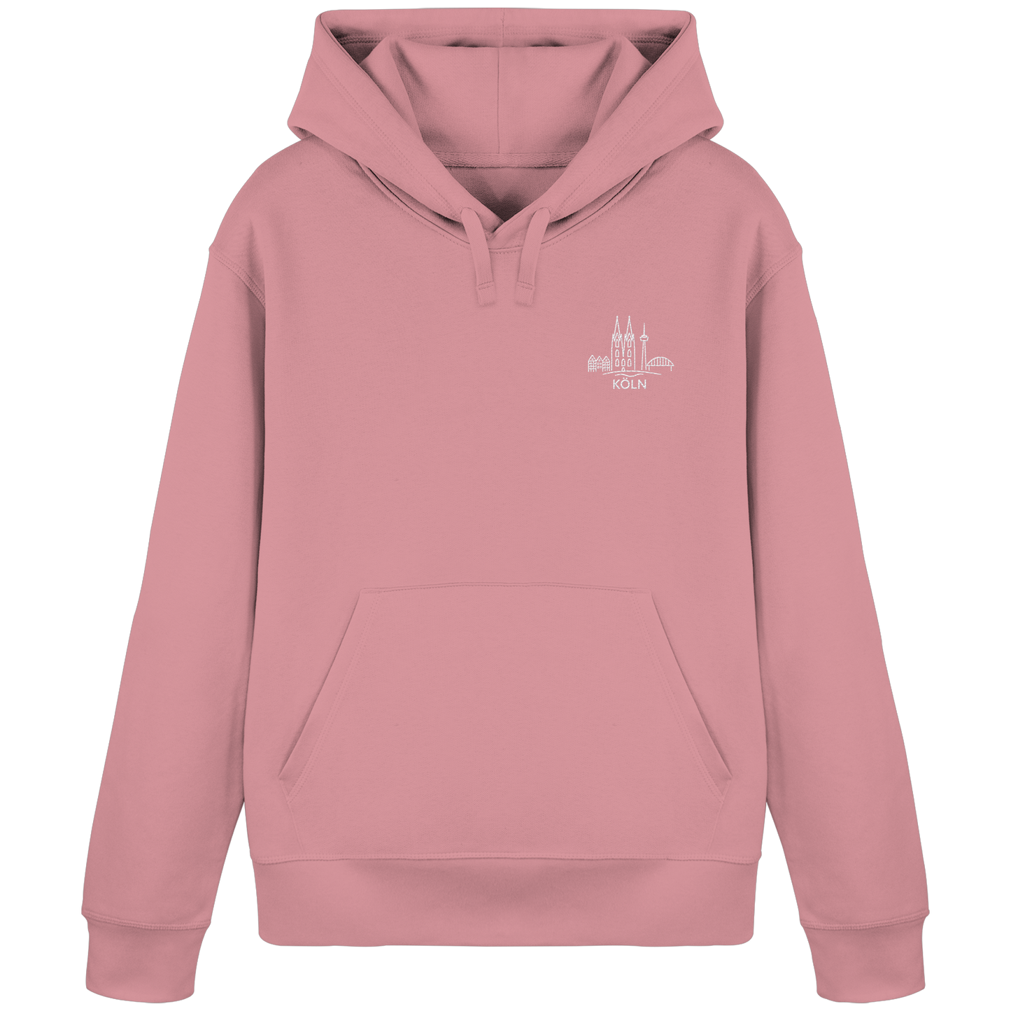 Köln Skyline Stick - Organic Basic Hoodie
