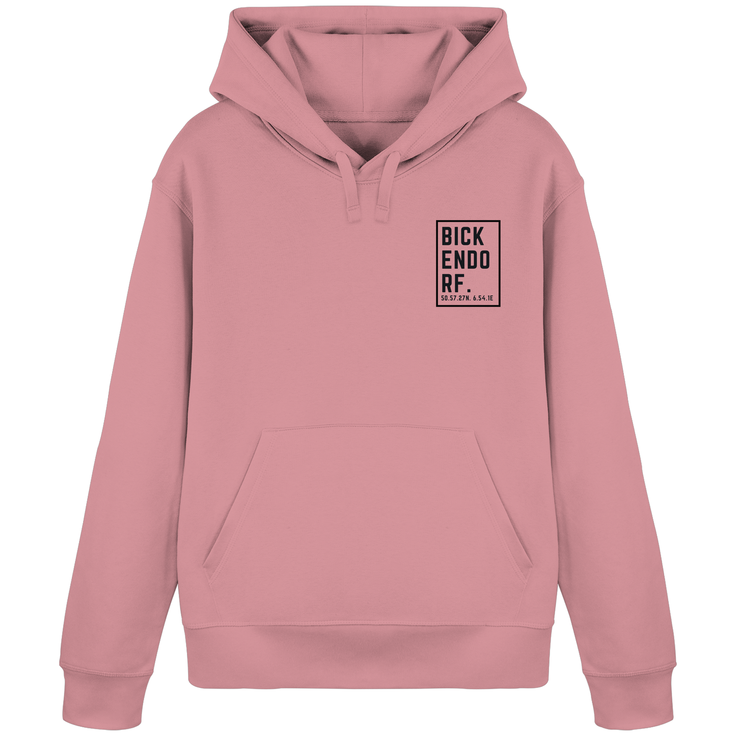 Bickendorf Koordinaten (kleiner Druck auf der Brust) - Organic Basic Hoodie