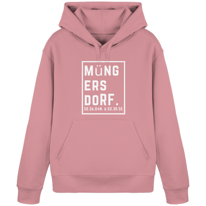 Müngersdorf Koordinaten (großer Druck auf der Brust) - Organic Basic Hoodie