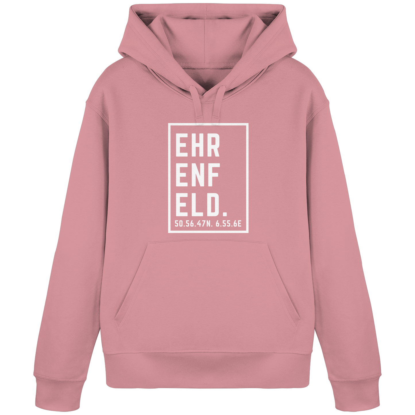 Ehrenfeld Koordinaten (großer Druck auf der Brust) - Organic Basic Hoodie