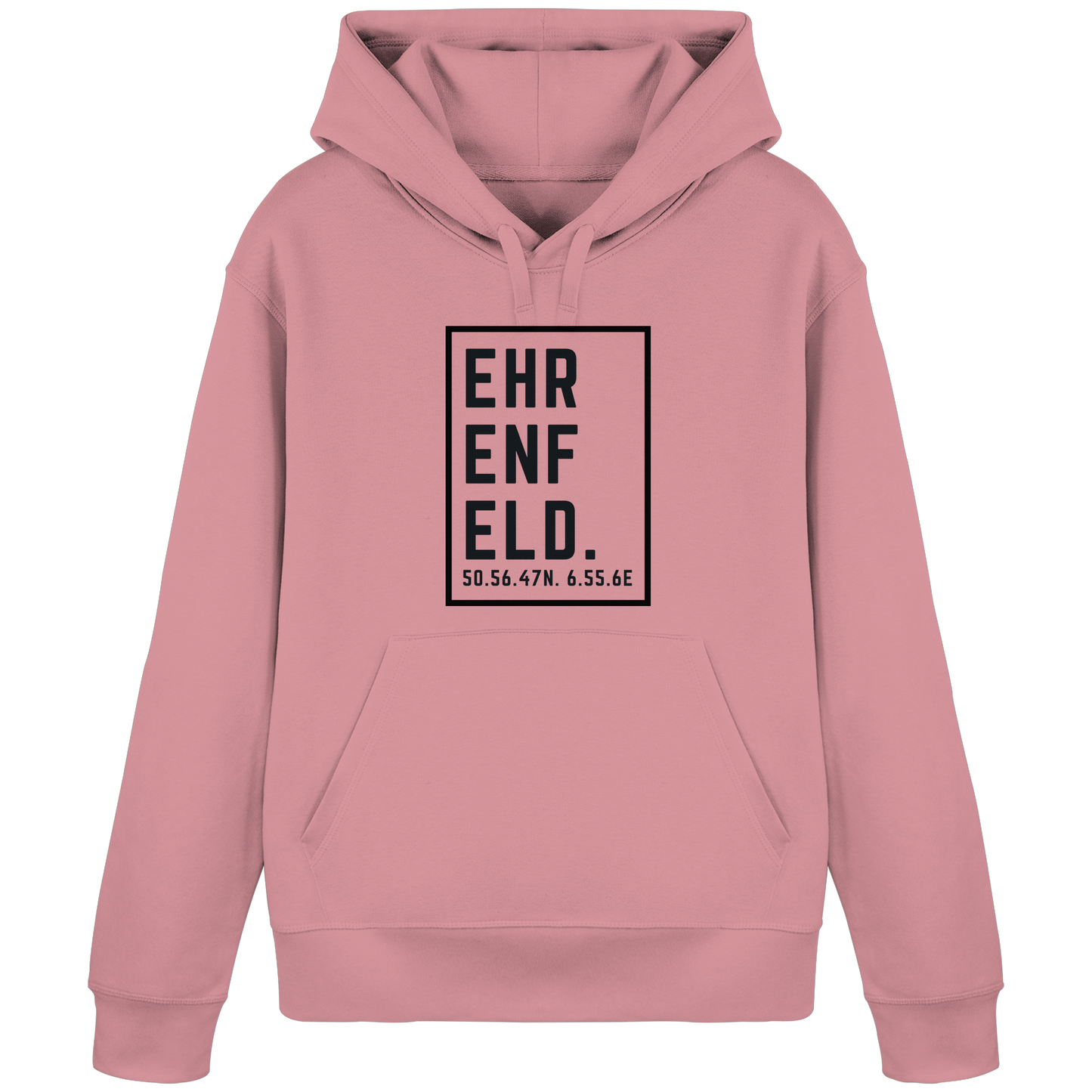 Ehrenfeld Koordinaten (großer Druck auf der Brust) - Organic Basic Hoodie