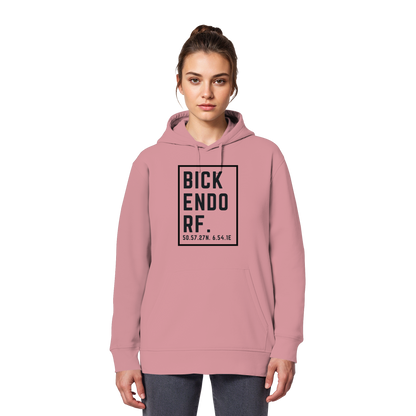 Bickendorf Koordinaten (großer Druck auf der Brust) - Organic Basic Hoodie