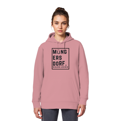 Müngersdorf Koordinaten (großer Druck auf der Brust) - Organic Basic Hoodie