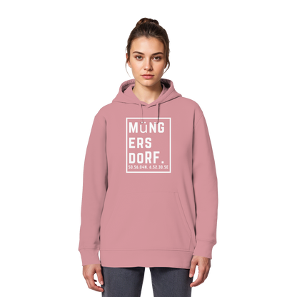 Müngersdorf Koordinaten (großer Druck auf der Brust) - Organic Basic Hoodie