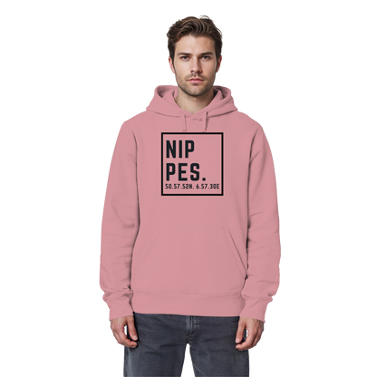 Nippes Koordinaten (großer Druck auf der Brust) - Organic Basic Hoodie