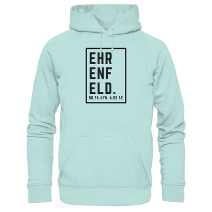 Ehrenfeld Koordinaten (großer Druck auf der Brust) - Organic Basic Hoodie