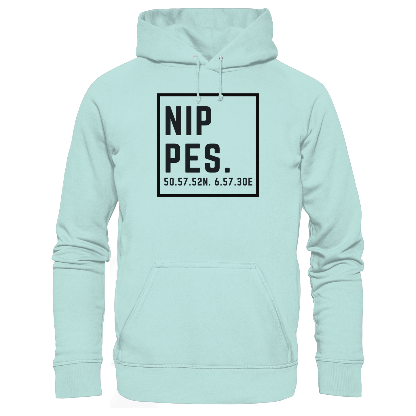 Nippes Koordinaten (großer Druck auf der Brust) - Organic Basic Hoodie