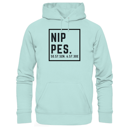 Nippes Koordinaten (großer Druck auf der Brust) - Organic Basic Hoodie