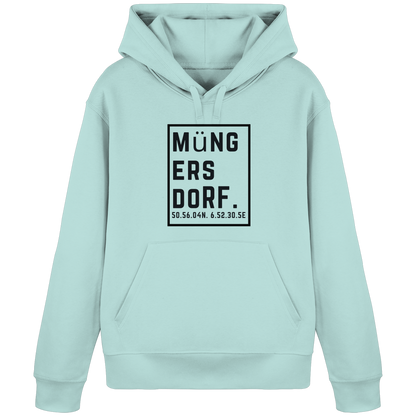 Müngersdorf Koordinaten (großer Druck auf der Brust) - Organic Basic Hoodie