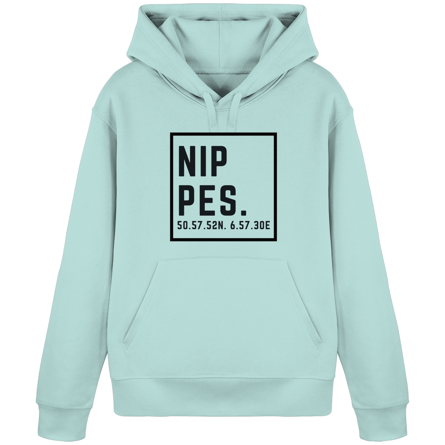 Nippes Koordinaten (großer Druck auf der Brust) - Organic Basic Hoodie