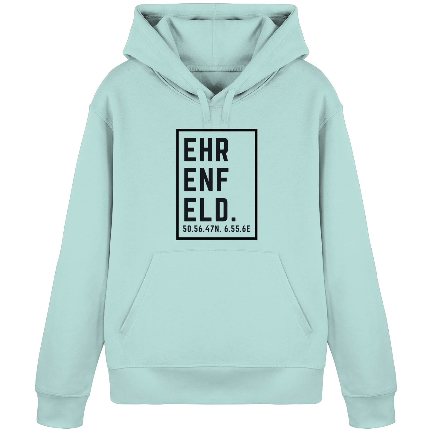 Ehrenfeld Koordinaten (großer Druck auf der Brust) - Organic Basic Hoodie