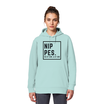 Nippes Koordinaten (großer Druck auf der Brust) - Organic Basic Hoodie